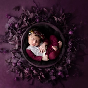Newborn Digital Backdrop, Burgundy Dreams Newborn Photo Prop, Newborn Digital Background for Newborn Photography