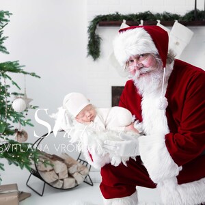 Newborn Digital Backdrop Santa Claus Newborn Digital Background, Christmas Backdrop