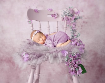 Newborn Digital Backdrop Purple Floral Chair Newborn Photography, Newborn Digital Background Newborn Digital Prop