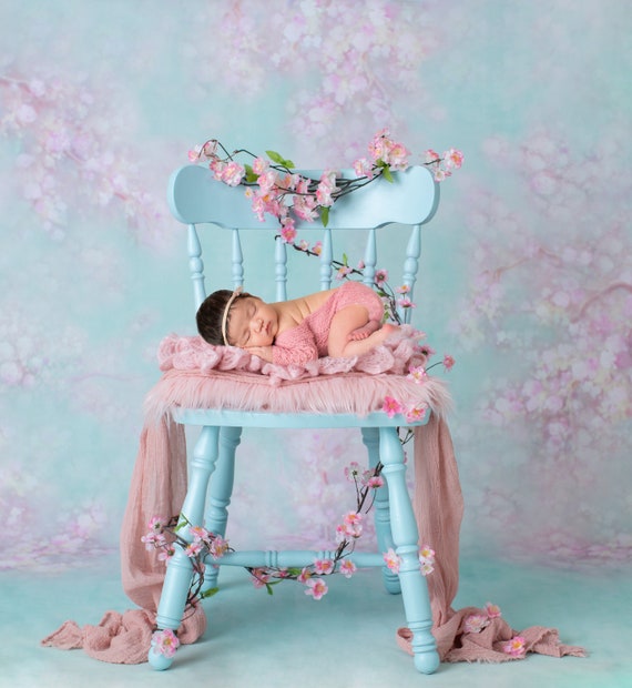 Recién nacido digital telón de fondo azul pastel silla para la fotografía  del recién nacido fondo digital de fondo de alta res jpeg archivo