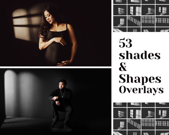 53 Window Shadows and Shapes Digital Overlays Bundle, portrait Digital Overlay Digital Background Shades Overlay Photoshop Overlays