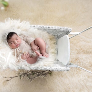 Newborn Digital Backdrop White Stroller Newborn Digital Background Creamy White Backdrop for Newborn Photography