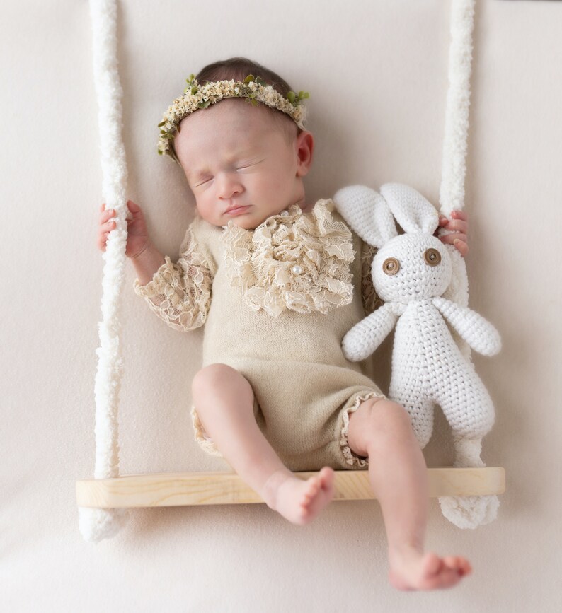 Baby Swing Prop for Newborn Photography Wooden Swing With Etsy