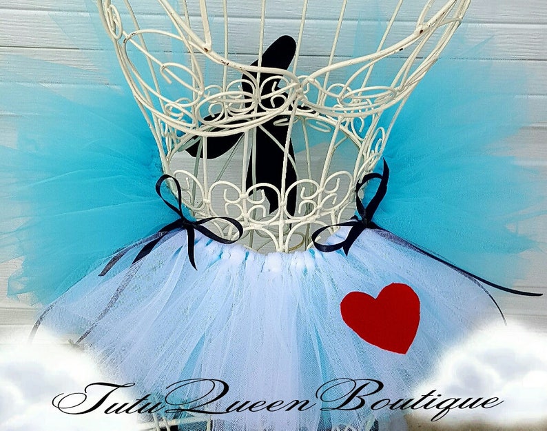 Alice in Woderland Queen of Hearts Birthday Tutu Costume Halloween