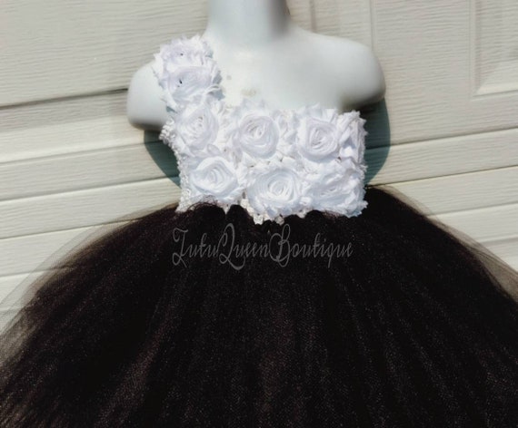 Vestido de tutú blanco y negro para bebé niña, vestido de cumpleaños para  niña pequeña, vestido para fiesta de