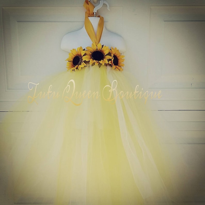 Sunflower Toddler Dress Birthday