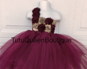 burgundy newborn dress