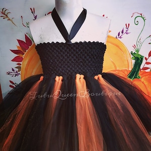 Witch Tutu Dress , Autumn Fairy Costume ,  Halloween Tutu Dress,