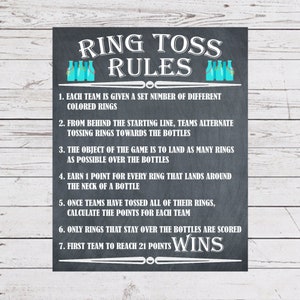 Bottle Ring Toss Rules, Bottle Ring Toss Instructions, Yard Games, Outdoor Party Games, Wedding Lawn Games, Wedding Games, Backyard Games