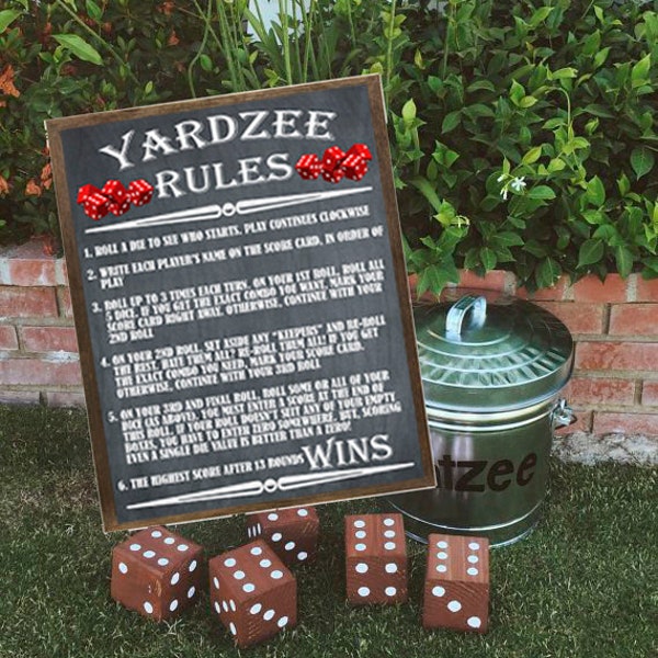 Yardzee Rules Etsy