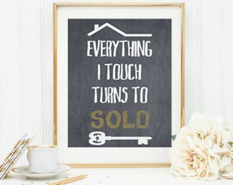 Real Estate Agent Decor, Realtor Decor, Realtor Gift, Gift For Realtor, Realtor Closing Gift, Real Estate Gift, Real Estate Agent Gift