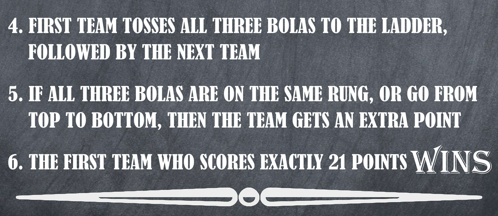 Ladder Golf Rules Ladder Toss Ladder Ball Yard Games Etsy