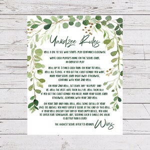 yardzee rules yahtzee rules yardzee sign poster outdoor etsy