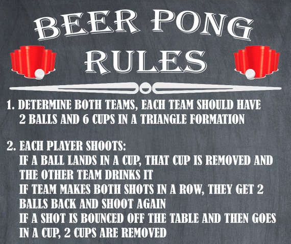 Règles du Beer Pong 