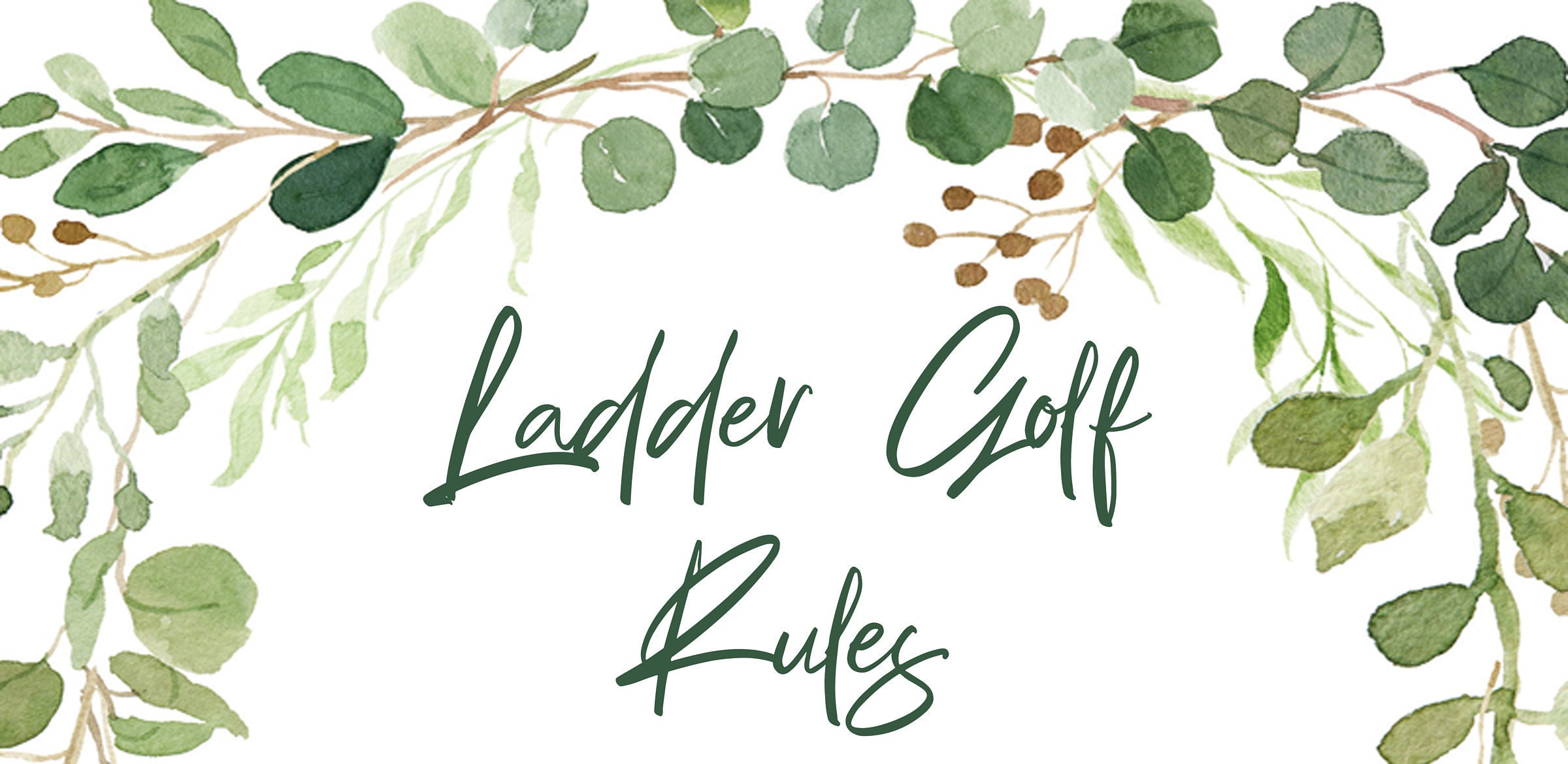 Ladder Golf Rules Ladder Toss Ladder Ball Yard Games Etsy