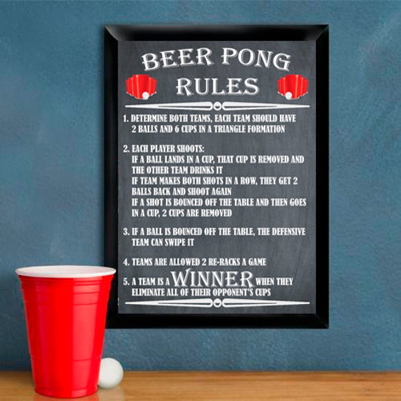 Règles du Beer Pong 