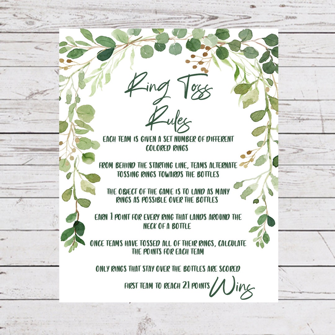 Bottle Ring Toss Instructions Ring Toss Rules Outdoor Party Games 
