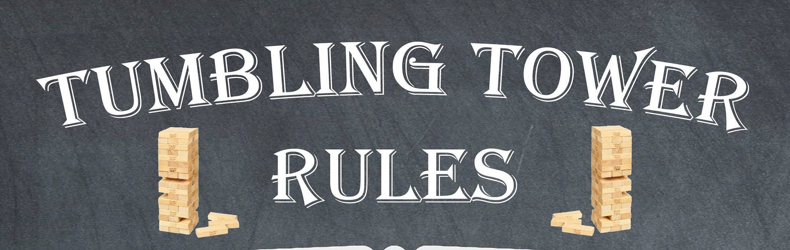 Tumbling Tower Rules, Tumbling Timbers Instructions, Outdoor Party