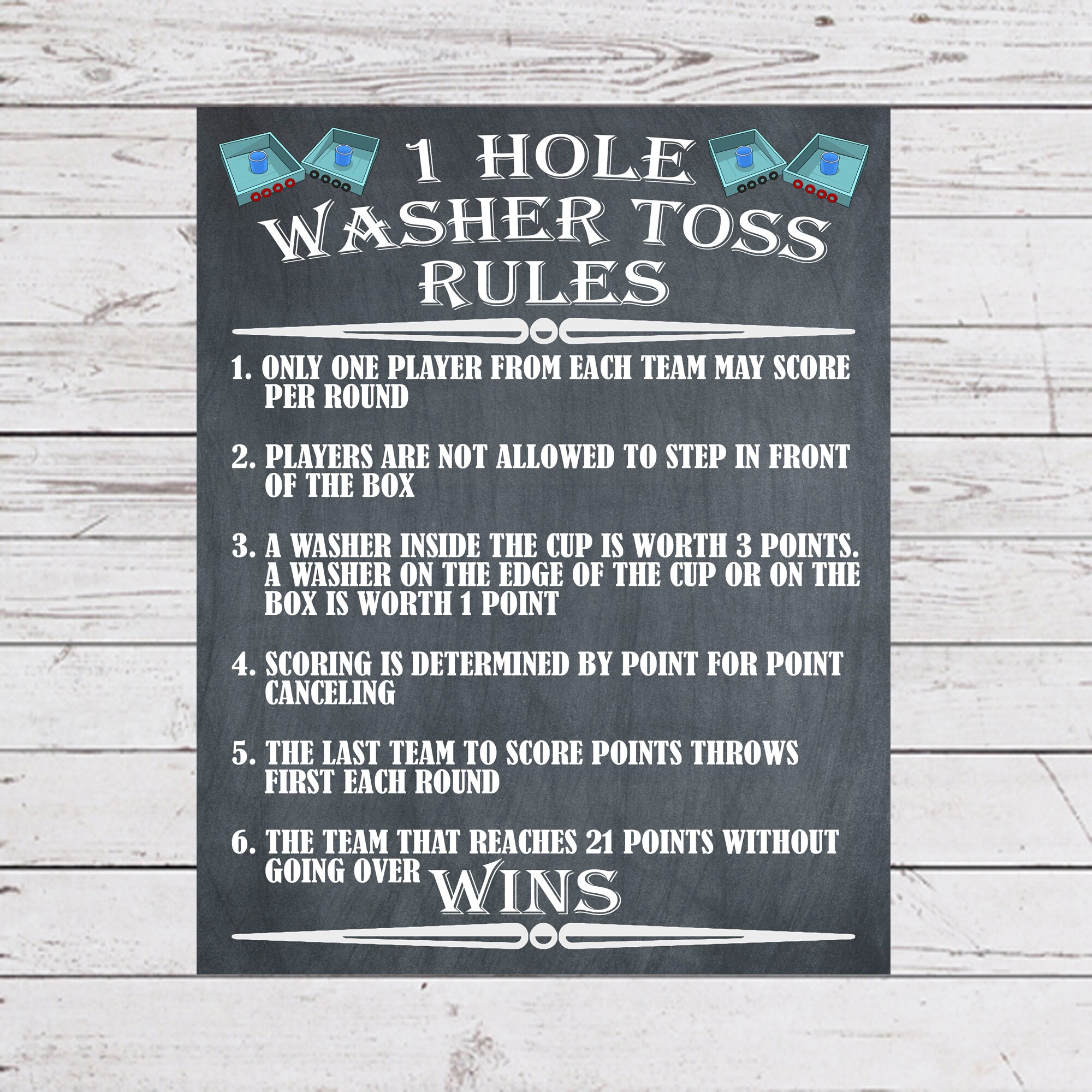 Hole Washers Game Rules