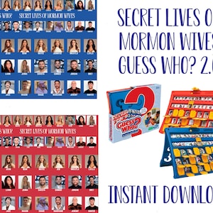 Juego de adivinanzas de las vidas secretas de las esposas mormonas: Edición de telerrealidad (Descarga en PDF)