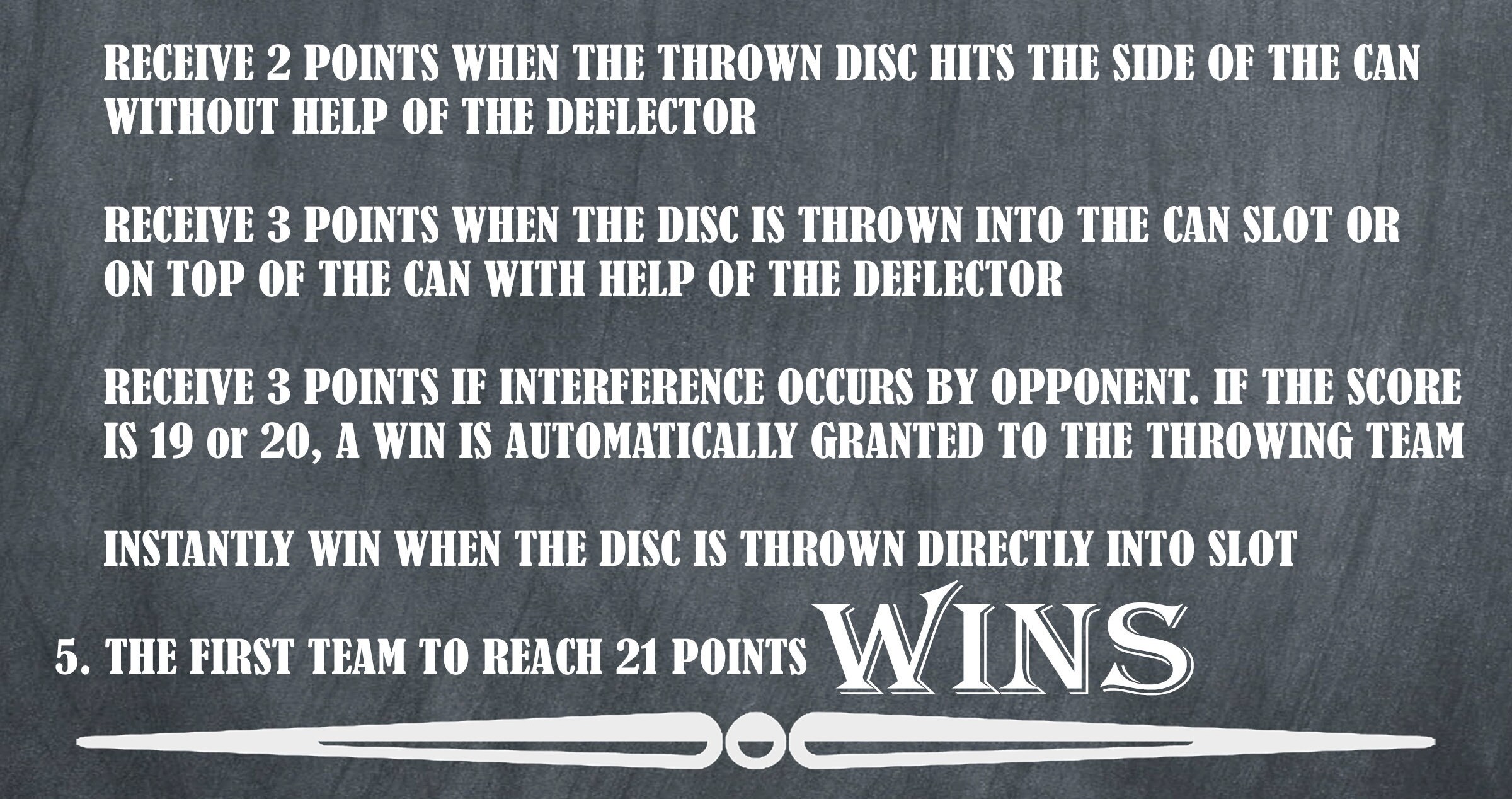 Tos Game Roles Trash Can Disc Toss Game Rules Print (digital Download) - Etsy