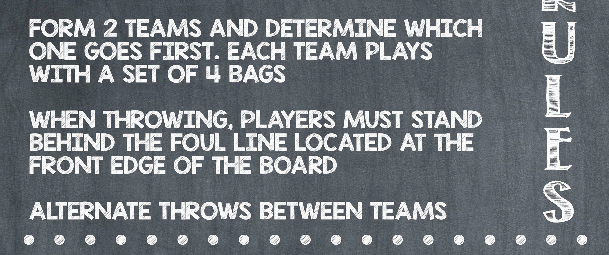 Cornhole Rules Bag Toss Rules Corn Toss Rules Yard Games Etsy Canada