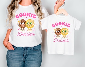 Cookie Dealer Girl Scout Tee: Toddler, Youth & Adult Sizes, Troop Leader Shirt