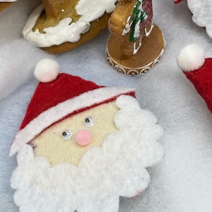 Christmas Santa Felt Pin Let&#39;s Celebrate Christmas