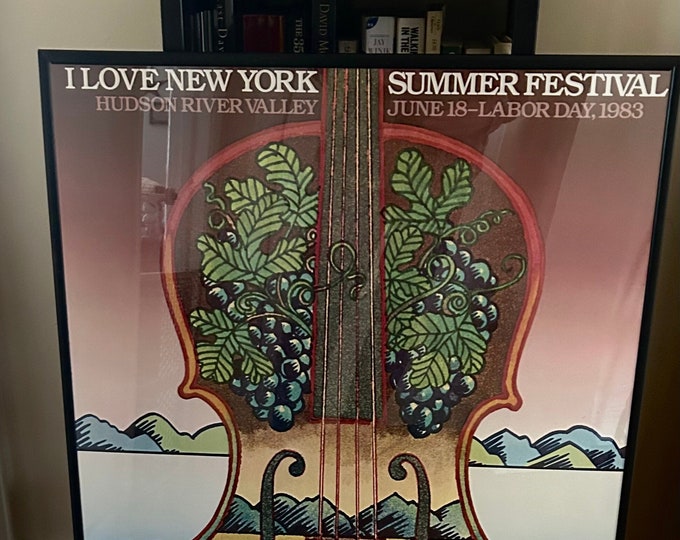 Milton Glaser Summer Festival  Poster- Hudson River Valley  - 1983 - I Love NY Campaign