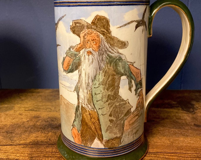 Royal Doulton Rip Van Winkle - A Concord shape jug - pitcher - Catskill Mountains  Rare Seriesware - Washington Irving - Antique Pitcher