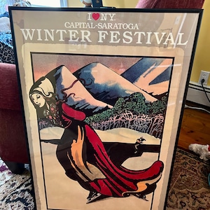 Milton Glaser Winter  Festival  Poster - Capital Saratoga  - 1983 - I Love NY Campaign