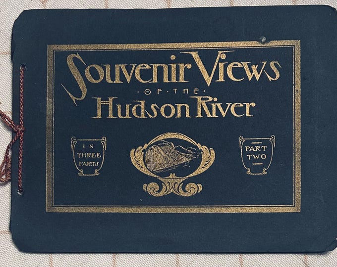Vintage Souvenir Views of the Hudson River - Circa 1910 - New York - 8 Color Views as seen from the Steam Ships sailing the Hudson