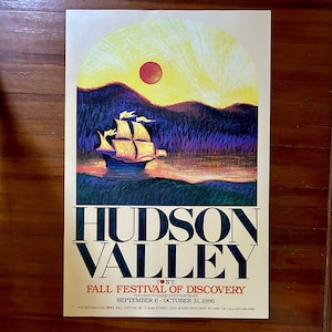I Love New York Campaign - Original Poster - 1986 - Hudson Valley Fall Festival of Discovery - Dutchess County ArtScape