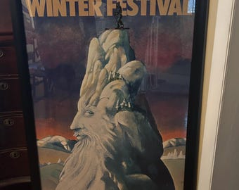 I Love New York Catskills - Milton Glaser Original Poster - Winter Festival - I Love NY Campaign