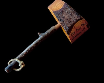 Vintage Catskill Mountains Souvenir - Wood Tomahawk - Old Stone Fort - Schoharie New York