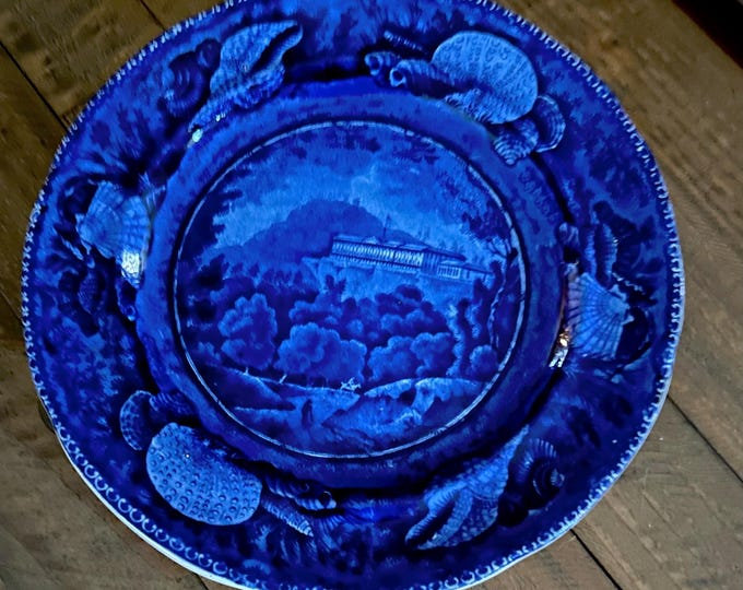 Vintage Catskill Mountain House - Pine Orchard House Plate Circa 1830 - Catskill Mountains Vintage Memorabilia - Enoch Wood & Sons, England