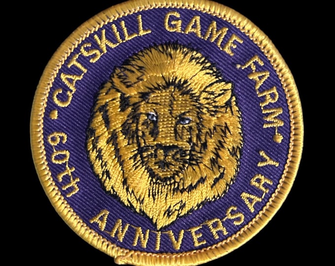 Vintage Catskill Game Farm Patch - 60th Anniversary  - Catskill Mountains Memorabilia - 1993
