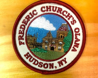 Frederic Church's Olana Patch- Fully Embroidered -  Iron On/Sew On - Hudson New York