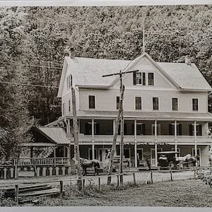 The Palenville Hotel Reproduction of orginal glass negative from the Library of Congress Catskill Mountains NY Vintage Memorabilia image 1