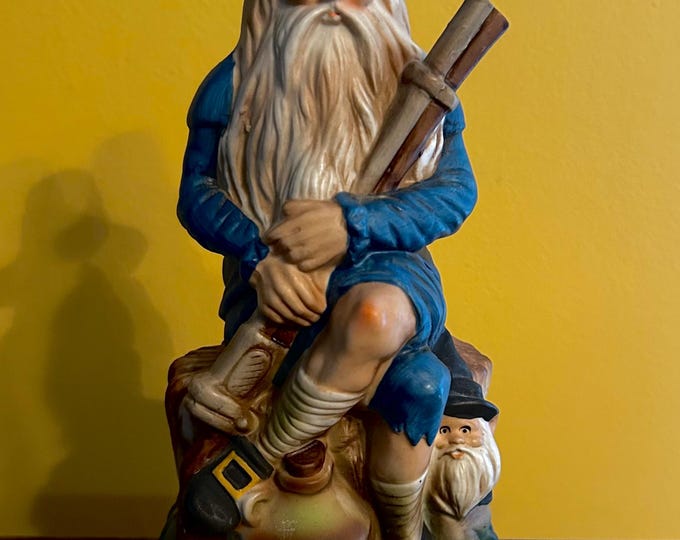 Rip Van Winkle Decanter –  Genuine Talisman Porcelain 1971 - Old Rip Van Winkle - Old Fitzgerald Whiskey - Catskill Mountains