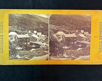 Palenville New York  -  Catskills Mountains New York Stereoview - Stereoscope - American Views - J Loeffler Stereoview