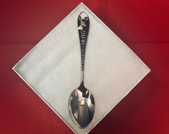 Vintage Catskill Game Farm Souvenir Spoon - Catskill Mountains Memorabilia