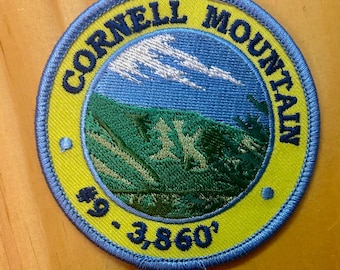 Cornell Mountain Patch- Fully Embroidered -  Iron On/Sew On - Catskill Mountains Hiking