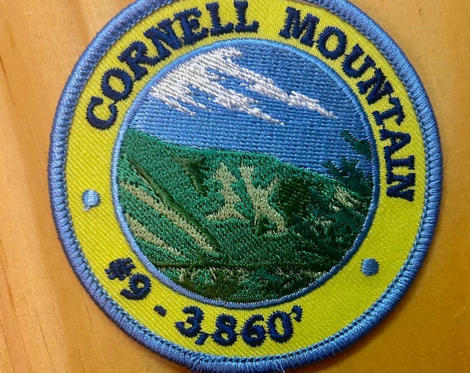 Cornell Mountain Patch- Fully Embroidered -  Iron On/Sew On - Catskill Mountains Hiking