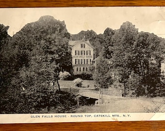 Vintage Postcard of the Glen Falls House - Round Top New York - Catskill Mountains Memorabilia