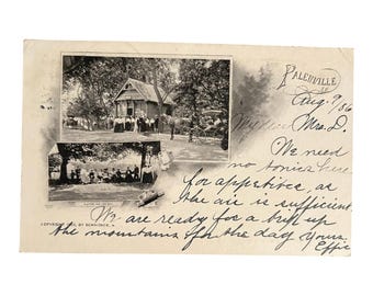 Post Office  Palenville, NY - Vintage Catskill Mountains Postcard  - 1906 - FREE SHIPPING