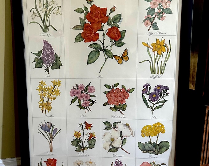 I LOVE NY Spring Flower Festival Poster 1983 - Illustrations by Susan Gray and Signed by Artist - Design by Milton Glaser