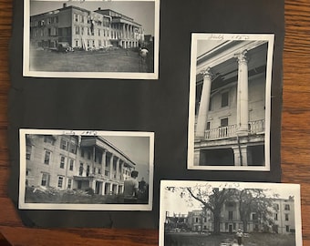 Set of 4 Vintage Photographs of the  Catskill Mountain House in Ruin - 1953 - Catskill Mountains Memorabilia