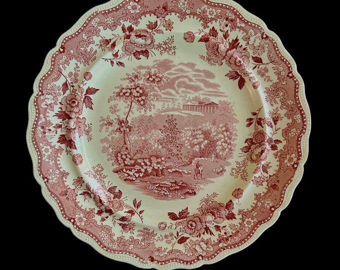 Rare Catskill Mountain House Dinner Plate - Catskill Mountains - Transferware - circa 1830's - Thomas Cole Scene - Catskill Collectible