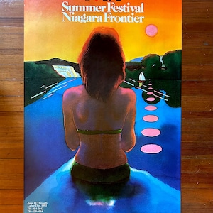 I Love New York Summer Festival -  Niagara Frontier, 1981 - Milton Glaser Poster - I Love NY Campaign
